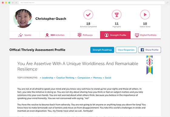 Discover your student’s unique strengths